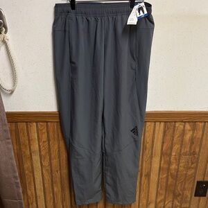 adidas Men's NWT - Dark Gray Performance Track Pants - size Large